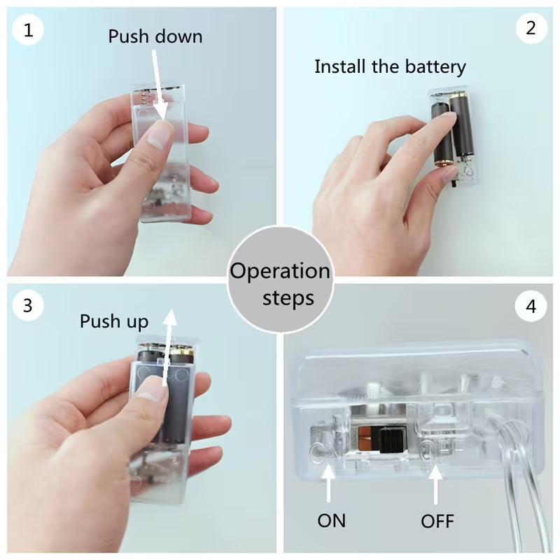 1pc LED Green Leaf Light String