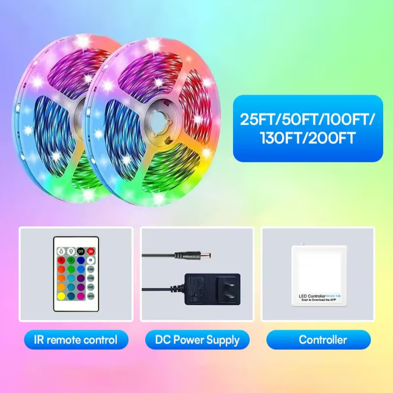 200ft Extra Long Smart LED Strip Lights