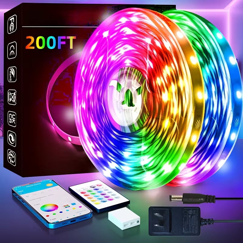 200ft Extra Long Smart LED Strip Lights