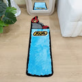 Blue Lighter-Shaped Rug
